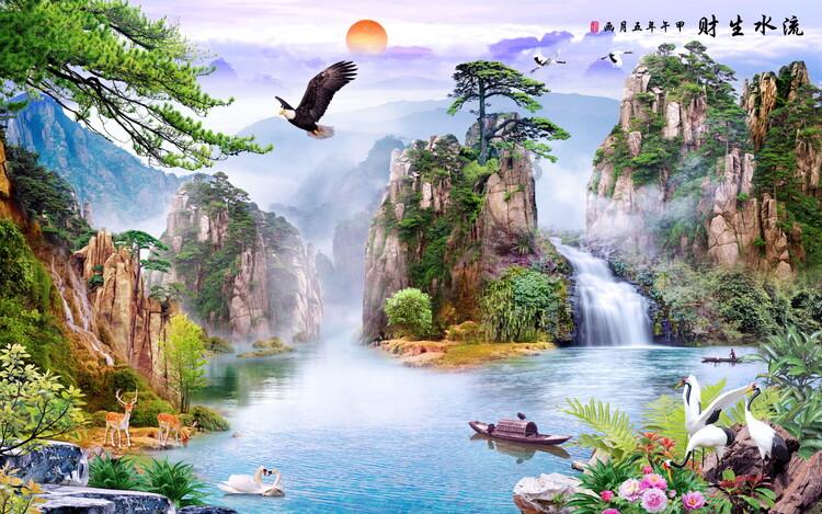 清新唯美的插画风景